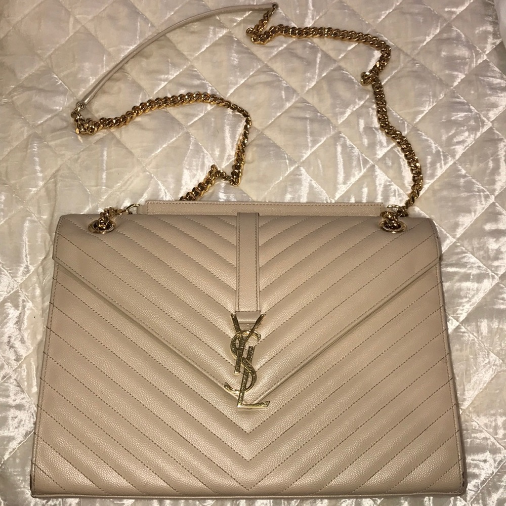 YSL Shoulder Bag - Large Monogram Leather Chain